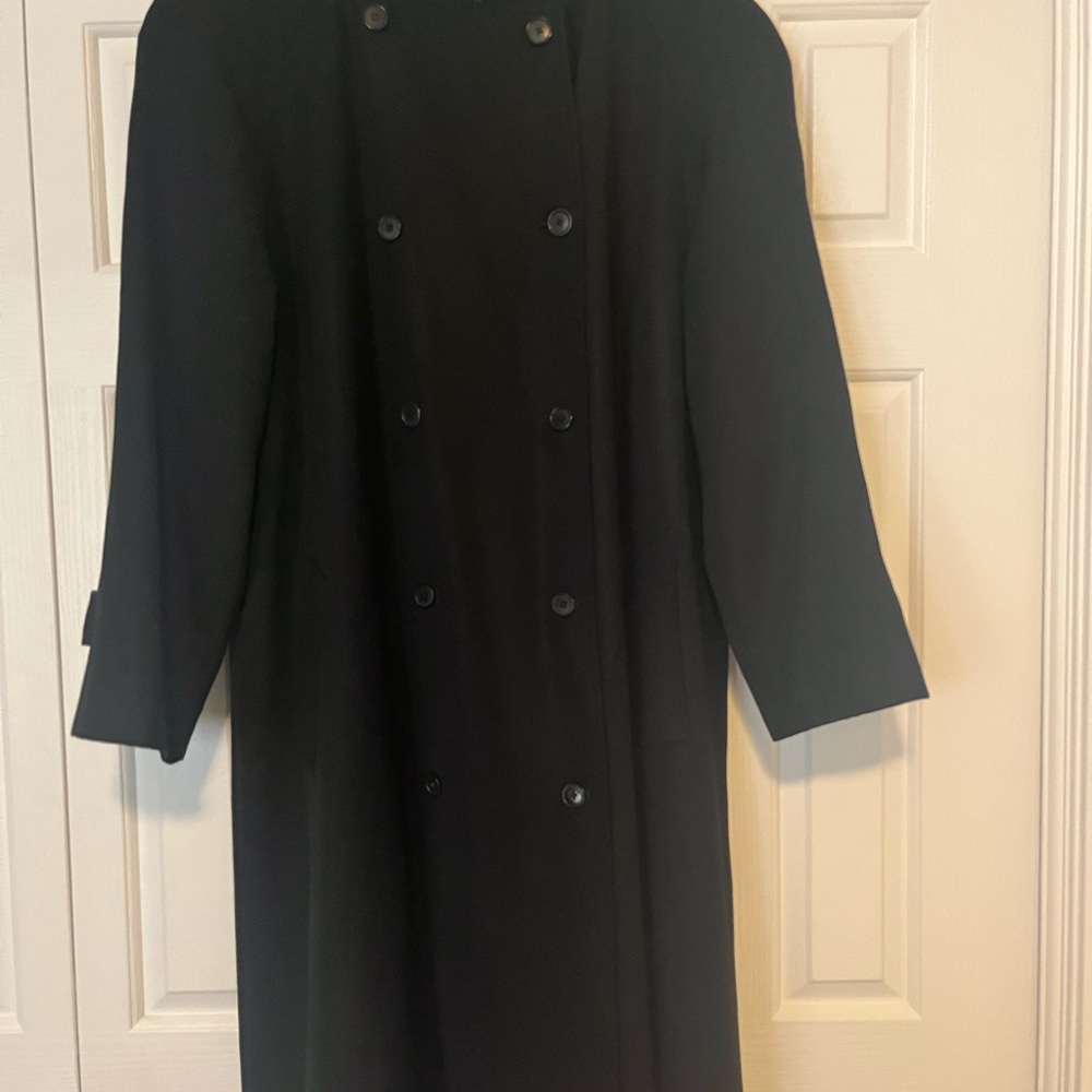Vintage Doncaster maxi raincoat, size 14, zip out lining & double breasted
